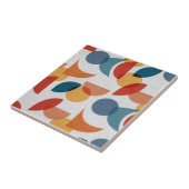 Abstraktes geometrisches Retro Fliese (Seite)