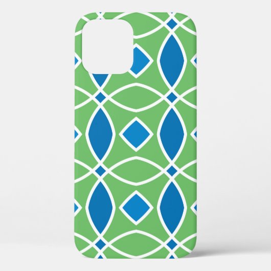 Abstraktes geometrisches Retro-Muster mit Tri Case-Mate iPhone Hülle (Rückseite)