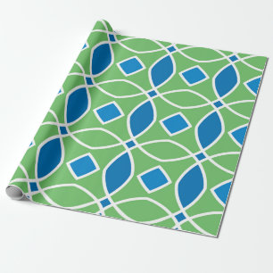 Abstraktes geometrisches Retro-Muster mit Tri Geschenkpapier