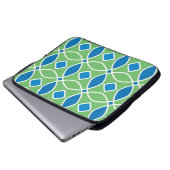 Abstraktes geometrisches Retro-Muster mit Tri Laptopschutzhülle (Vorne Knopf)
