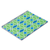 Abstraktes geometrisches Retro-Muster mit Tri Notizblock (Linke Seite)