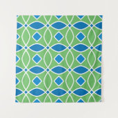 Abstraktes geometrisches Retro-Muster mit Tri Wandteppich (Vorderseite (Horizontal))