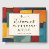 Abstraktes geometrisches Retro-Party für spieleris Gästebuch (Vorderseite)