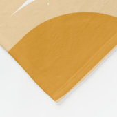 Abstraktes geometrisches Retromuster Fleecedecke (Ecke)
