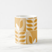 Abstraktes geometrisches Retromuster Kaffeetasse (Mittel)