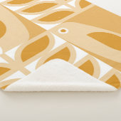 Abstraktes geometrisches Retromuster Sherpadecke (3/4)