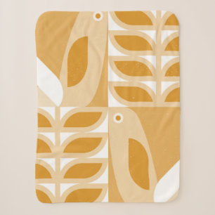 Abstraktes geometrisches Retromuster Sherpadecke