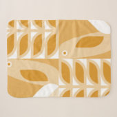 Abstraktes geometrisches Retromuster Sherpadecke (Vorderseite (Horizontal))