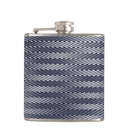 Abstraktes geometrisches Schwarz-Weiß-Muster Moder Flachmann