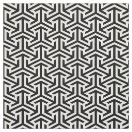 abstraktes geometrisches Schwarzweiß-Design Stoff