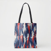 Abstraktes geometrisches Schwarzweißmuster Tasche (Vorderseite)