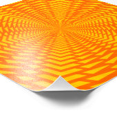 Abstraktes geometrisches, sonnenähnliches Muster Fotodruck (Ecke)