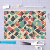 Abstraktes geometrisches unterbrochenes Muster Seidenpapier (Handwerk)