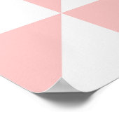 Abstraktes geometrisches Vintages Muster aus einfa Poster (Ecke)