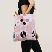 Abstraktes geometrisches Vintages Muster aus einfa Tasche (Von Nahem)