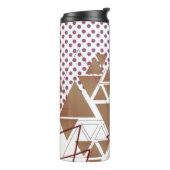 Abstraktes geometrisches Zahlenmuster Thermosbecher (Nach links gedreht)