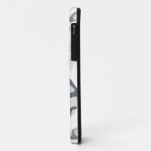 Abstraktes gepunktetes Muster in hellgrauen Flecke Case-Mate iPhone Hülle (Hinten/Links)