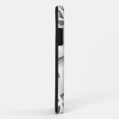 Abstraktes gepunktetes Muster in hellgrauen Flecke Case-Mate iPhone Hülle (Hinten/Rechts)