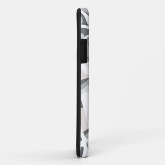 Abstraktes gepunktetes Muster in hellgrauen Flecke Case-Mate iPhone Hülle (Hinten/Rechts)