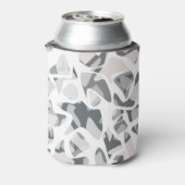 Abstraktes gepunktetes Muster in hellgrauen Flecke Dosenkühler (Kanne Rückseite)