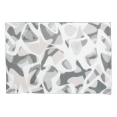 Abstraktes gepunktetes Muster in hellgrauen Flecke Kissenbezug (Vorderseite)