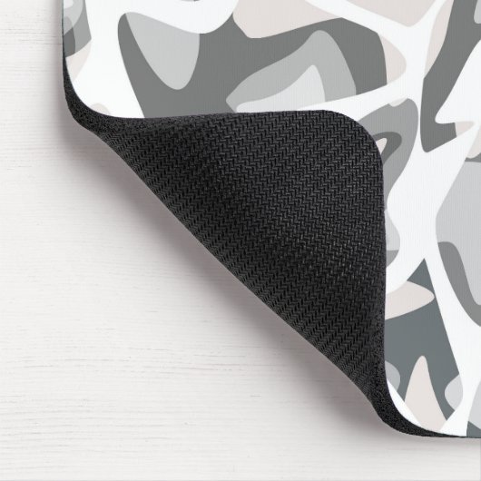 Abstraktes gepunktetes Muster in hellgrauen Flecke Mousepad (Ecke)