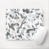 Abstraktes gepunktetes Muster in hellgrauen Flecke Mousepad (Mit Mouse)