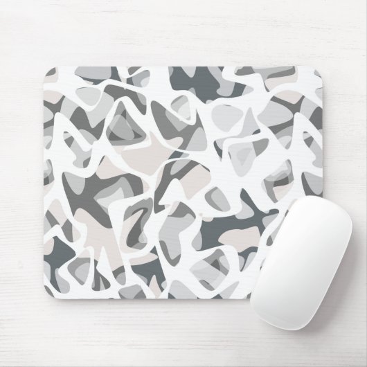 Abstraktes gepunktetes Muster in hellgrauen Flecke Mousepad (Mit Mouse)