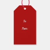 Abstraktes Geschenk-Tag Geschenkanhänger (Rückseite)