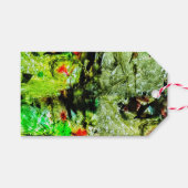 Abstraktes Geschenketikett,Gerecycelt Kunststoffmo Geschenkanhänger (Vorderseite (Horizontal))