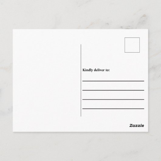 Abstraktes, geschliffenes Muster Postkarte (Rückseite)