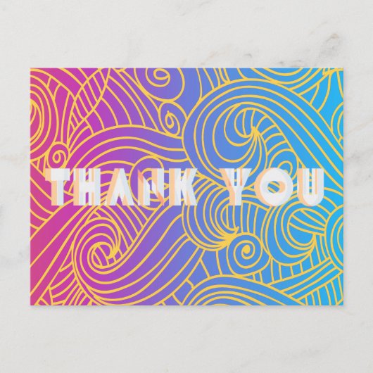 Abstraktes, geschliffenes Muster Postkarte (Vorderseite)