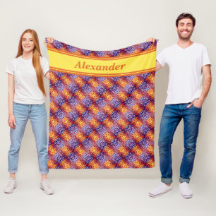 Abstraktes geschmolzenes Flammen-Fleece-Decke mit Fleecedecke