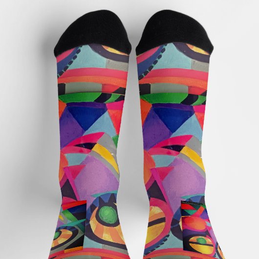Abstraktes Gesicht #1 Socken (Oben)