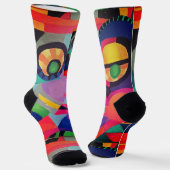 Abstraktes Gesicht #1 Socken (Gewinkelt)