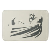 Abstraktes Gesicht. Badematte (Vorderseite)