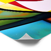 Abstraktes Gesicht des Kubismus Poster (Ecke)