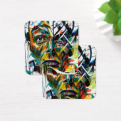 Abstraktes Gesicht einer Alien (Schreibtisch)