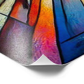Abstraktes Gesicht Fotodruck (Ecke)