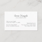 Abstraktes Gesicht für Haar- und Make-up-Unternehm Visitenkarte (Rückseite)