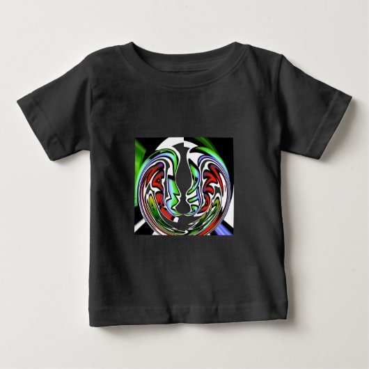 Abstraktes Gesicht Hakuna Matata Kunstdruckerei Baby T-shirt (Vorderseite)