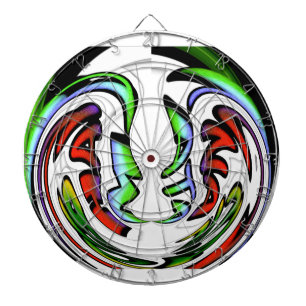 Abstraktes Gesicht Hakuna Matata Kunstdruckerei Dartscheibe