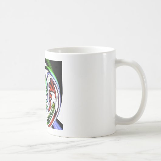 Abstraktes Gesicht Hakuna Matata Kunstdruckerei Kaffeetasse (Rechts)