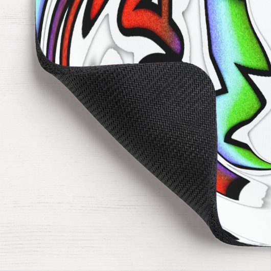 Abstraktes Gesicht Hakuna Matata Kunstdruckerei Mousepad (Ecke)