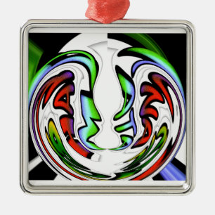 Abstraktes Gesicht Hakuna Matata Kunstdruckerei Ornament Aus Metall