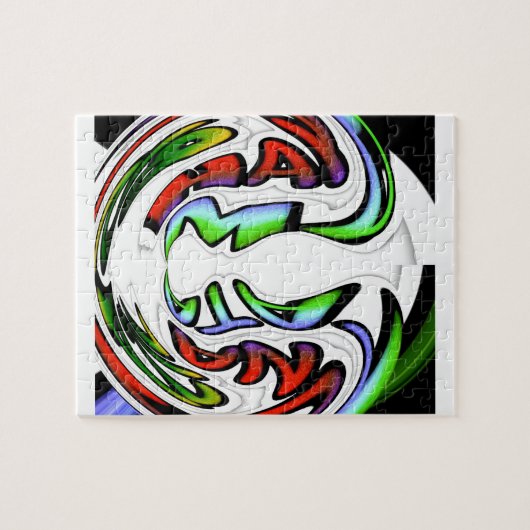 Abstraktes Gesicht Hakuna Matata Kunstdruckerei Puzzle (Horizontal)