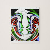 Abstraktes Gesicht Hakuna Matata Kunstdruckerei Puzzle (Vertikal)