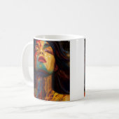 Abstraktes Gesicht Kaffeetasse (Vorderseite Links)