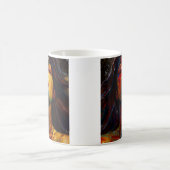 Abstraktes Gesicht Kaffeetasse (Mittel)