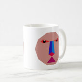 Abstraktes Gesicht Kaffeetasse (VorderseiteRechts)